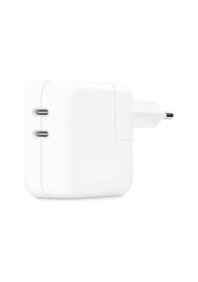 MW2K3TU/A 35 W Çift USB-C Bağlantı Noktalı Güç Adaptörü