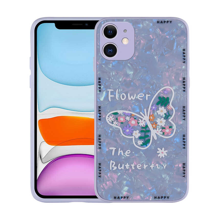 Apple iPhone 11 Kılıf Desenli Sert Silikon Zore Mumila Kapak