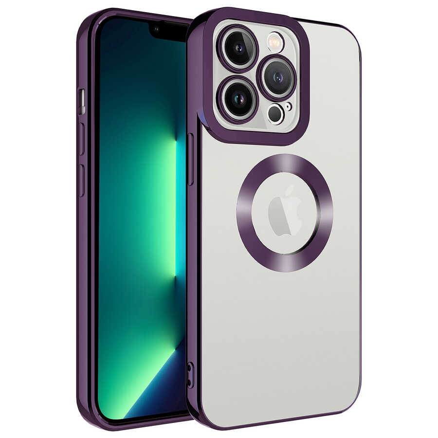 Apple iPhone 11 Pro Max Kılıf Kamera Korumalı Logo Gösteren Zore Omega Kapak