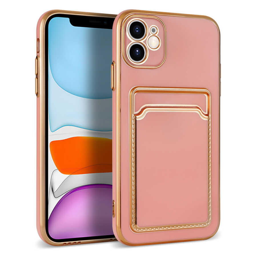 Apple iPhone 12 Kılıf Zore Bark Kartlıklı Kapak