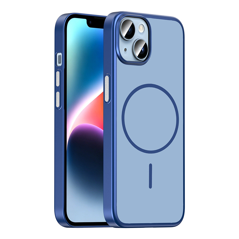 Apple iPhone 13 Kılıf M-Safe Şarj Özellikli Zore Lora PC Kapak