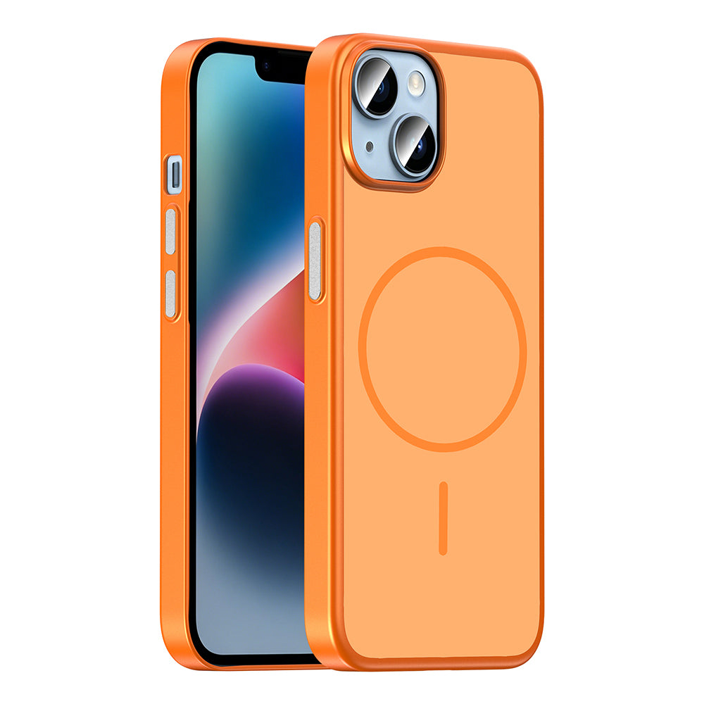 Apple iPhone 13 Kılıf M-Safe Şarj Özellikli Zore Lora PC Kapak