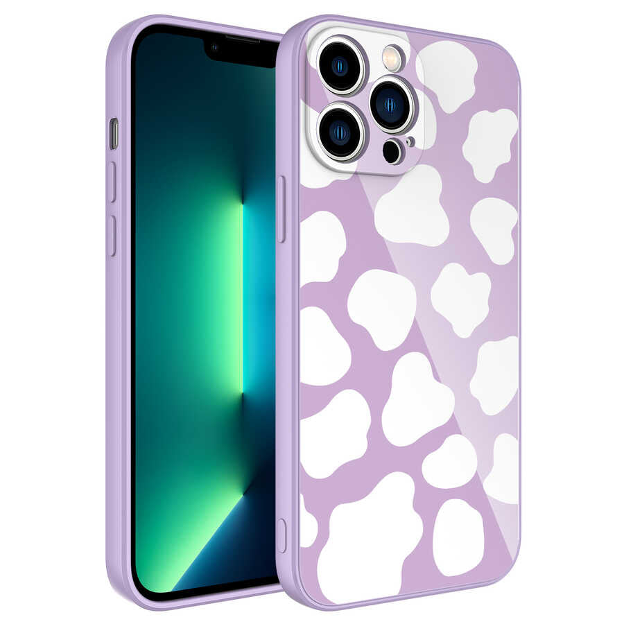 Apple iPhone 13 Pro Max Kılıf Kamera Korumalı Desenli Sert Silikon Zore Epoksi Kapak