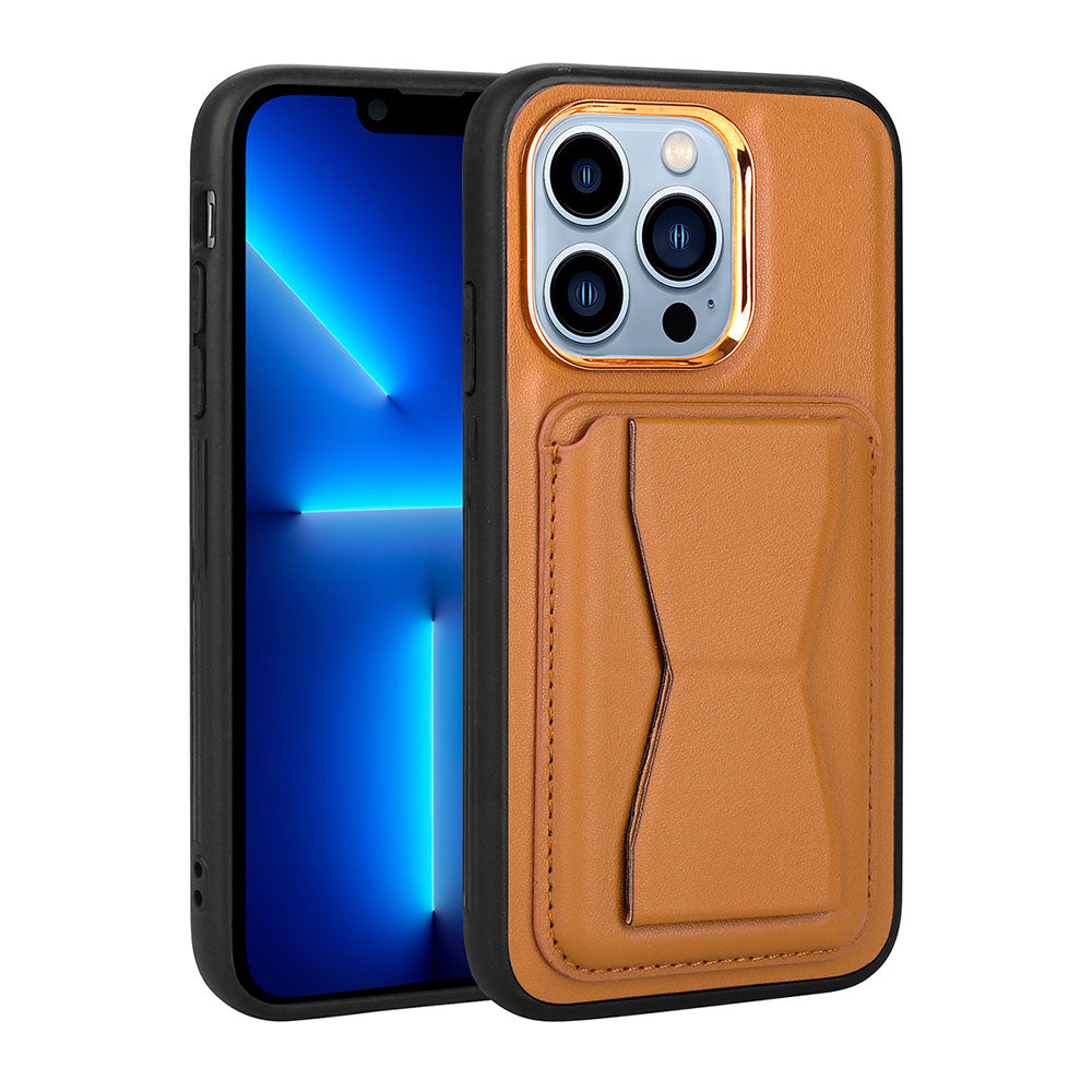 Apple iPhone 13 Pro Max Kılıf Kartlıklı Standlı Pu Deri Zore Memo Kapak