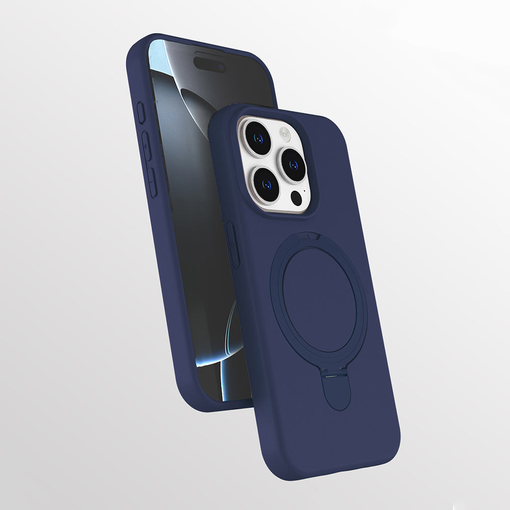 Apple iPhone 13 Pro Max Kılıf M-safe Şarj Özellikli Standlı Zore Samara Kapak