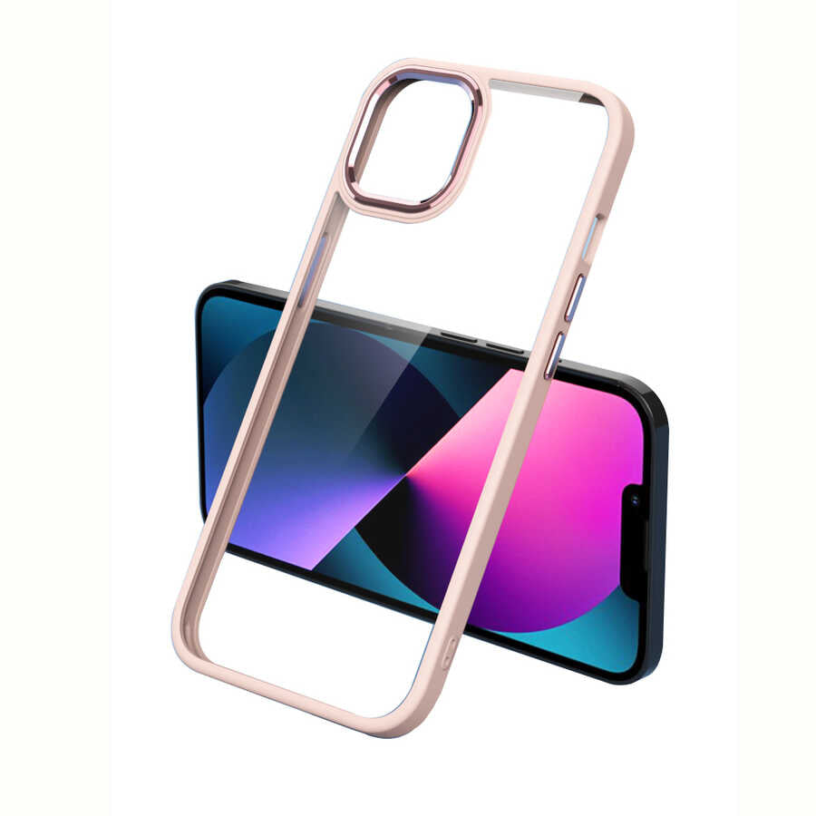Apple iPhone 13 Pro Max Kılıf Zore Krom Kapak