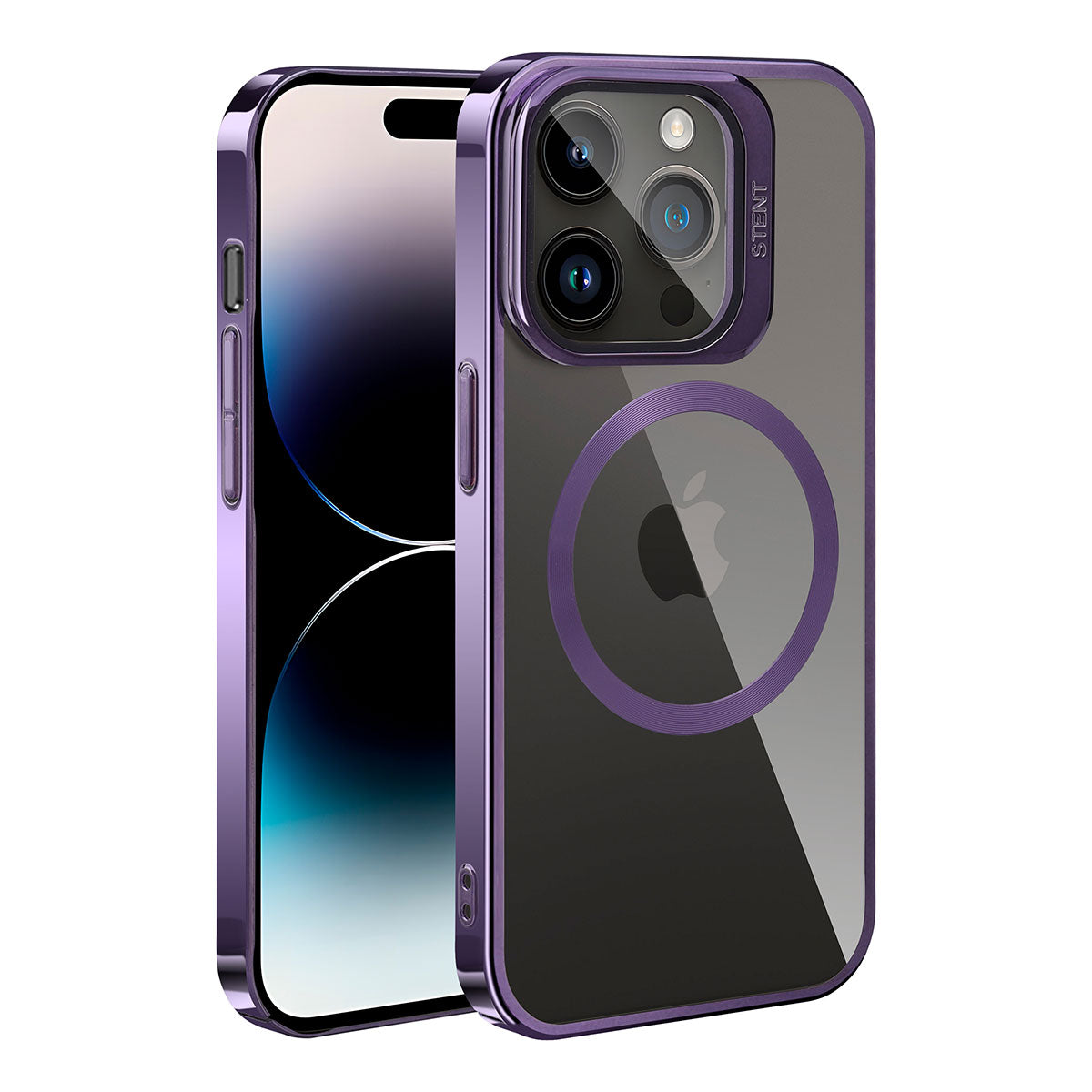 Apple iPhone 14 Pro Max Kılıf M-safe Şarj Özellikli Standlı Zore Klon Kapak