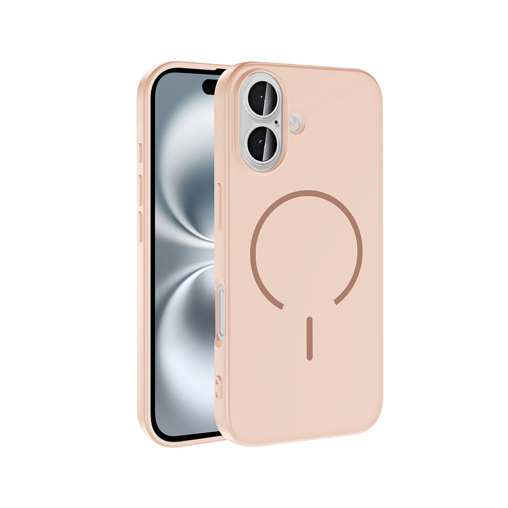 Apple iPhone 16 Kılıf M-safe Şarj Özellikli Zore Meta Kapak