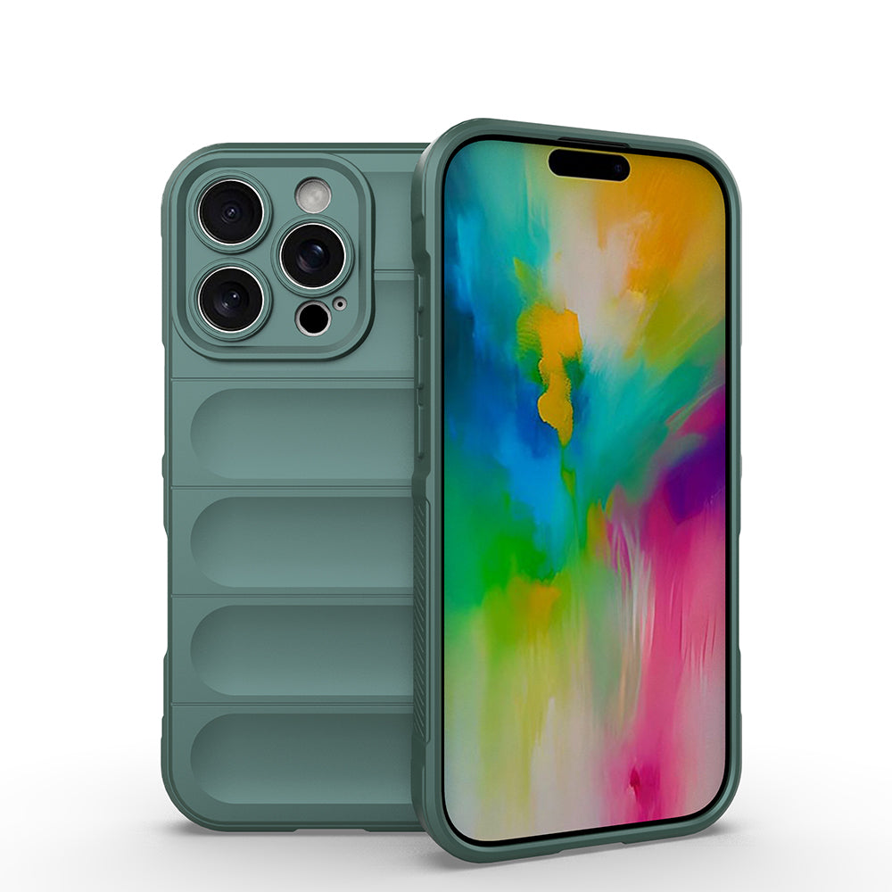 Apple iPhone 16 Pro Kılıf Esnek TPU Oyuklu Arka Yüzey Tasarımlı Zore Etnik Silikon Kapak