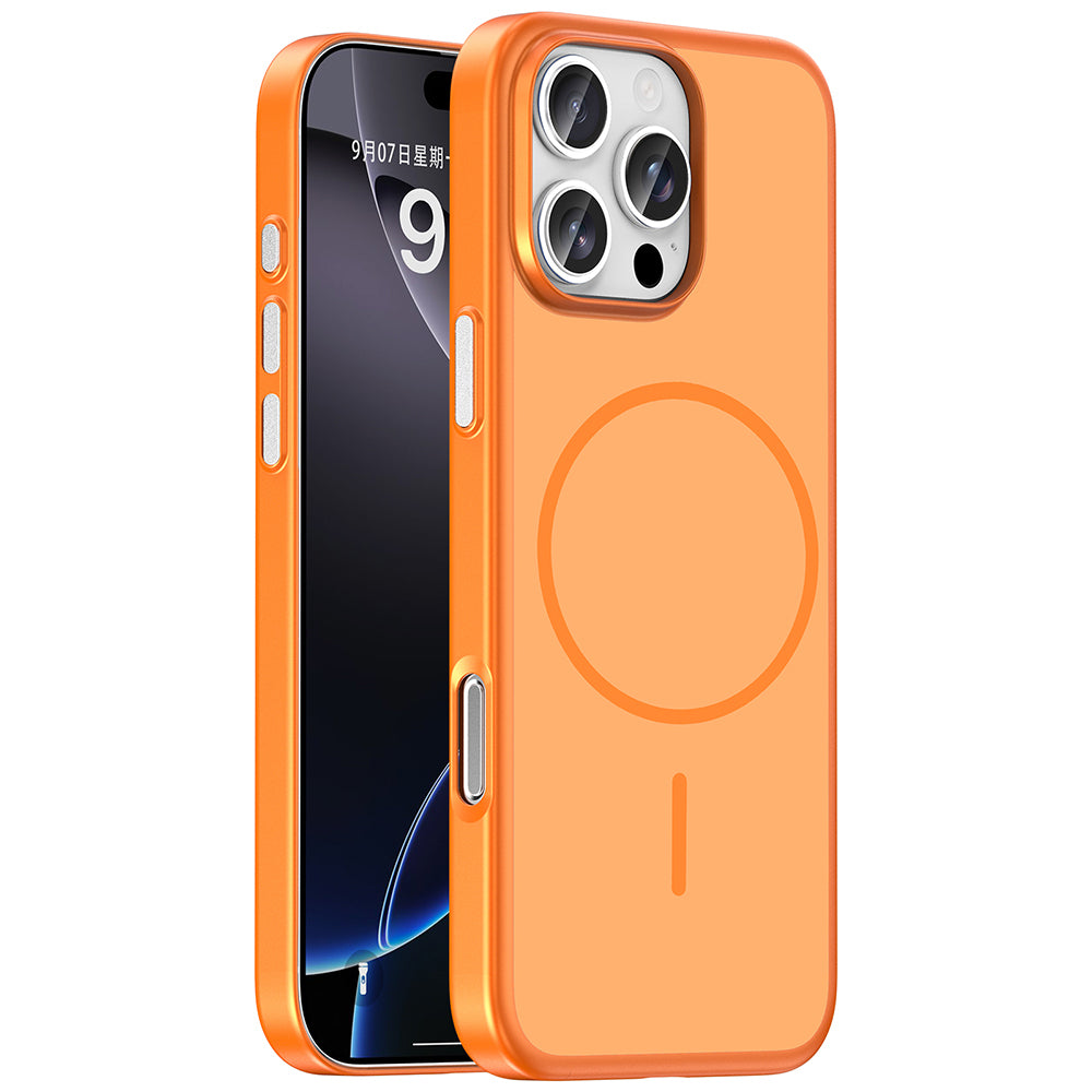 Apple iPhone 16 Pro Kılıf M-Safe Şarj Özellikli Zore Lora PC Kapak