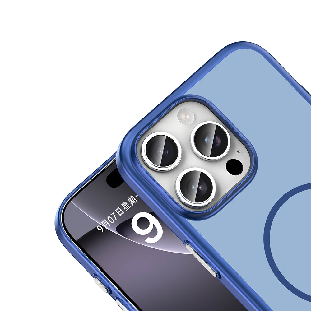 Apple iPhone 16 Pro Max Kılıf M-Safe Şarj Özellikli Zore Lora PC Kapak