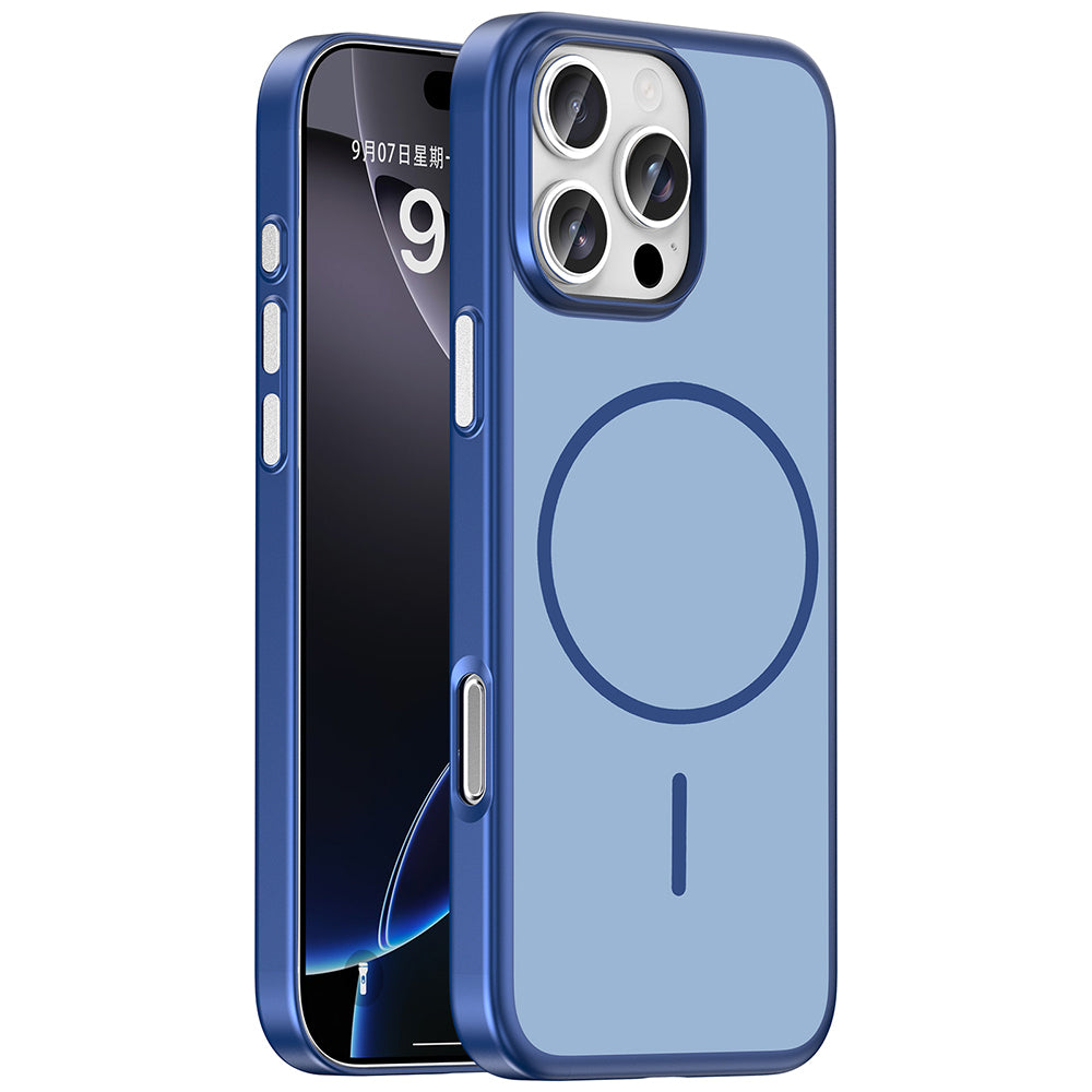 Apple iPhone 16 Pro Max Kılıf M-Safe Şarj Özellikli Zore Lora PC Kapak