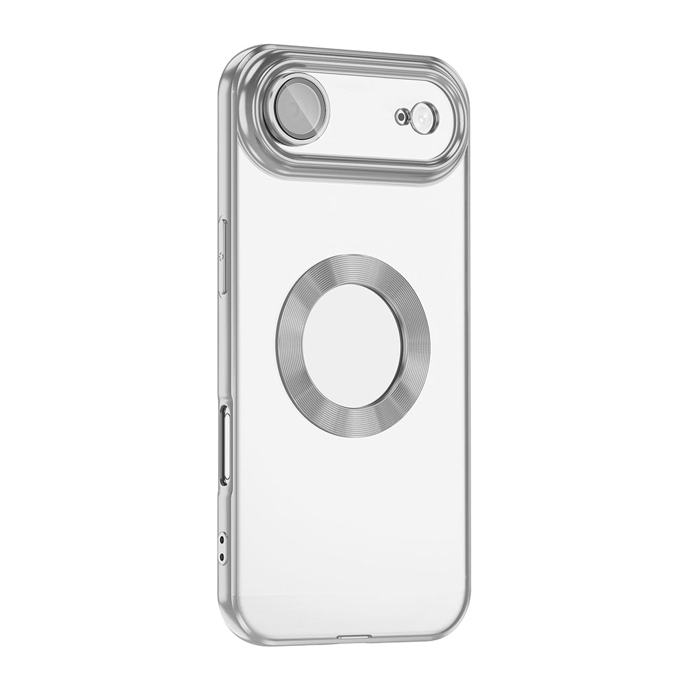 Apple iPhone 17 Air Kılıf Kamera Korumalı Logo Gösteren Zore Omega Kapak