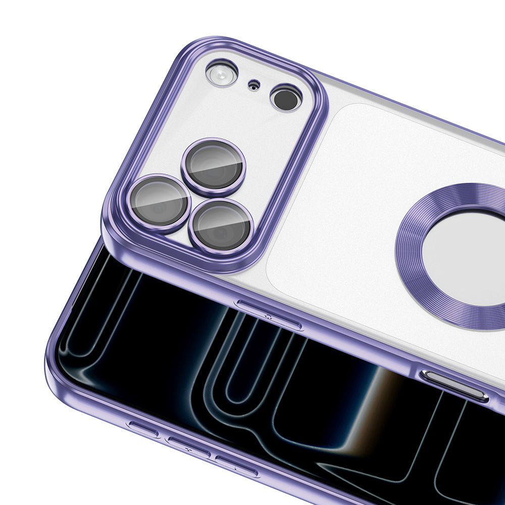 Apple iPhone 17 Pro Max Kılıf Kamera Korumalı Logo Gösteren Zore Omega Kapak