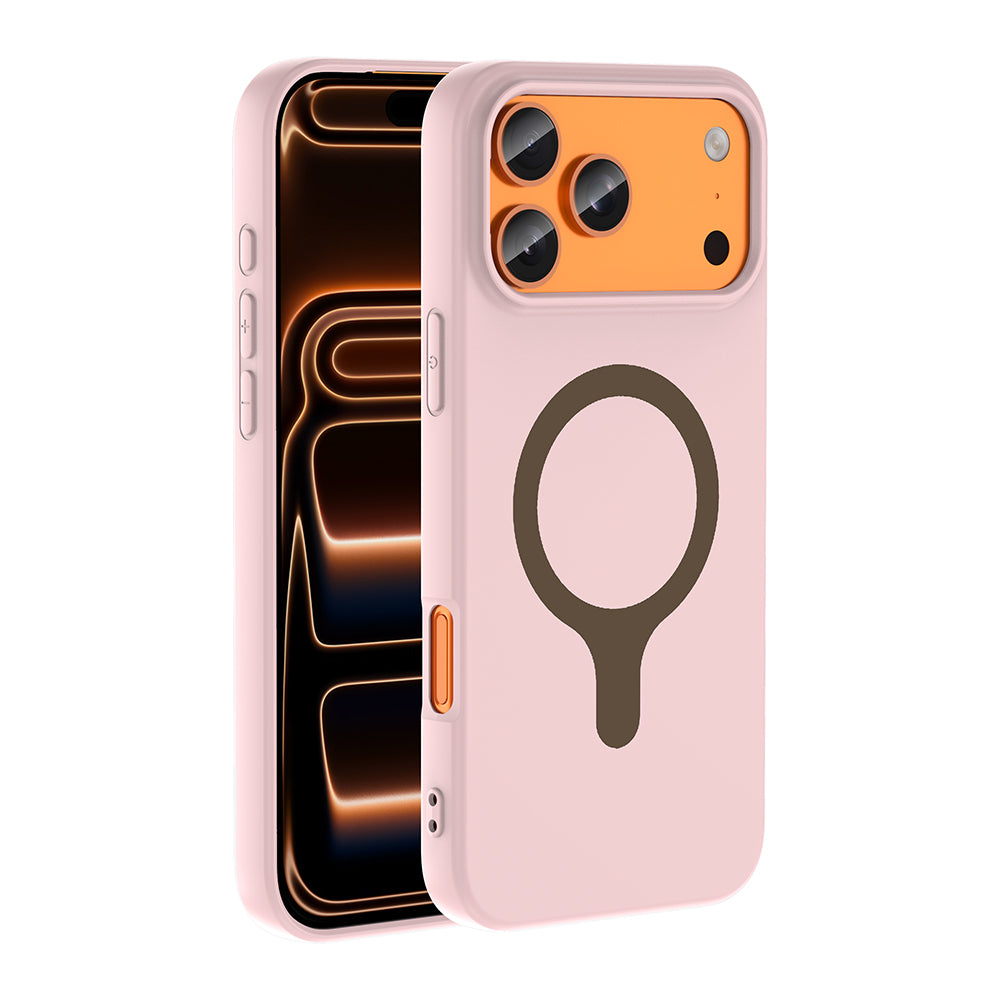 Apple iPhone 18 Pro Kılıf M-Safe Şarj Özellikli Zore Aris Silikon Kapak