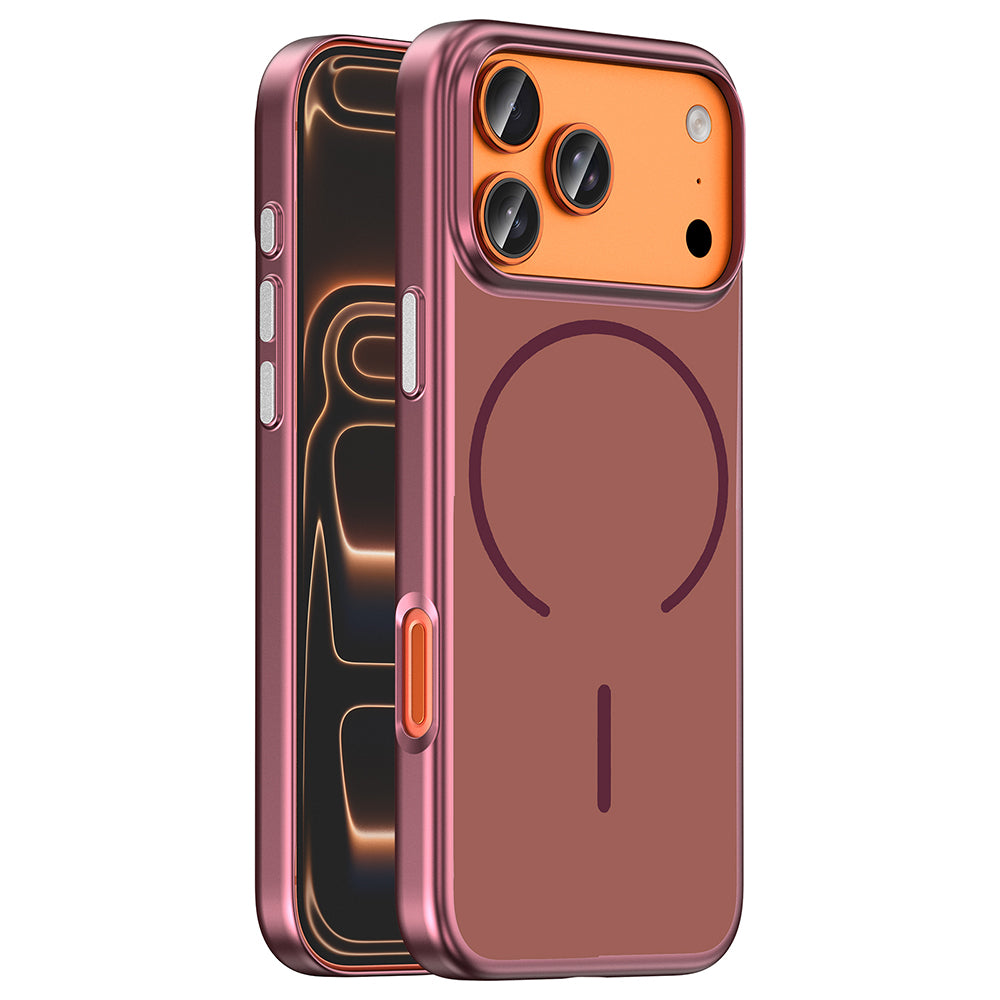 Apple iPhone 18 Pro Kılıf M-Safe Şarj Özellikli Zore Lora PC Kapak