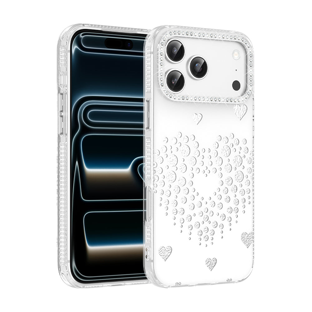 Apple iPhone 18 Pro Max Kılıf Damla Taşlı Zore Rivas Sert PC Kapak