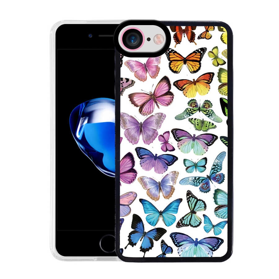 Apple iPhone SE 2022 Kılıf Zore M-Fit Desenli Kapak