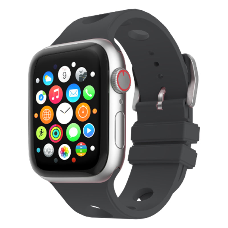 Apple Watch 10 46mm Delikli Tasarım Zore KRD-147 Silikon Kordon