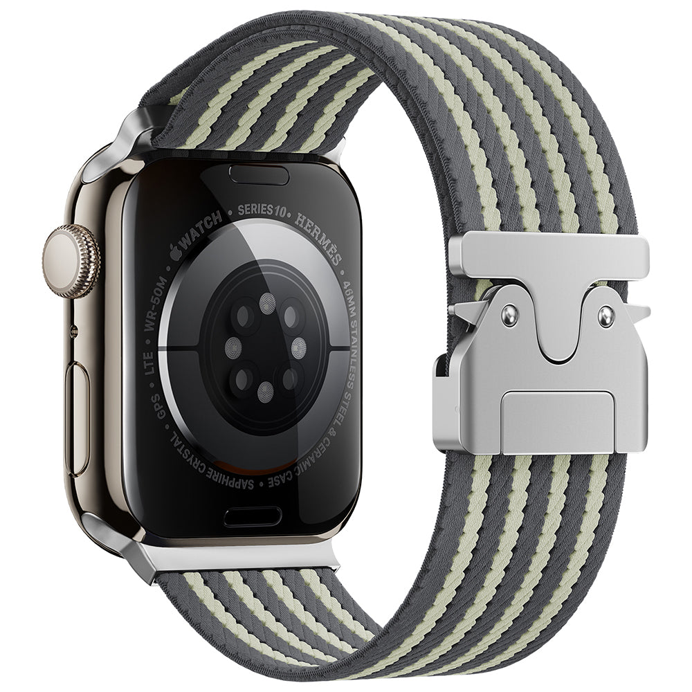 Apple Watch 10 46mm Zore KRD-133 Naylon Kumaş Hasır Örgülü Kordon