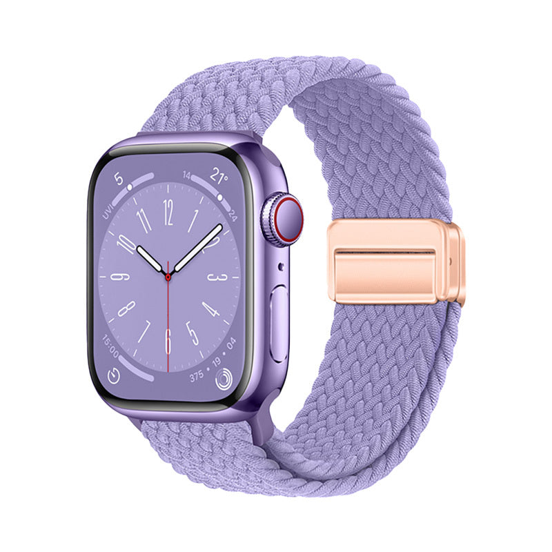 Apple Watch 10 46mm Zore KRD-134 Örgü Tasarımlı Hasır Kordon Strap Kayış