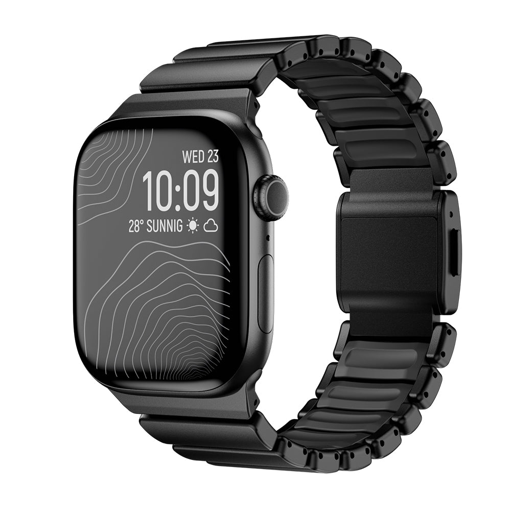Apple Watch 10 46mm Zore KRD-149 Metal Silikon Kordon