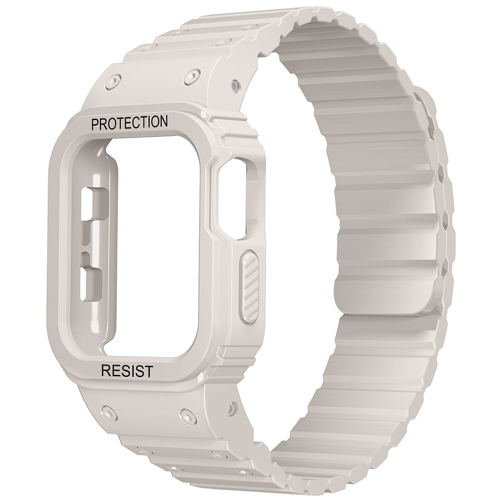 Apple Watch 40mm Zore KRD-142 Airbag Tasarımlı Kasa Koruyuculu Silikon Kordon