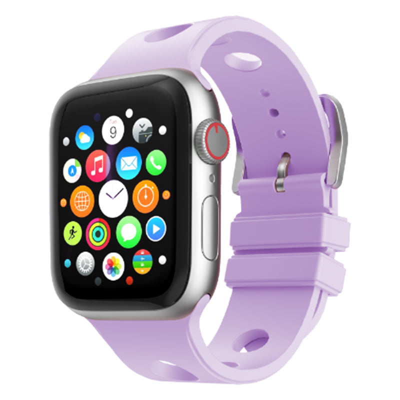 Apple Watch 42mm Delikli Tasarım Zore KRD-147 Silikon Kordon