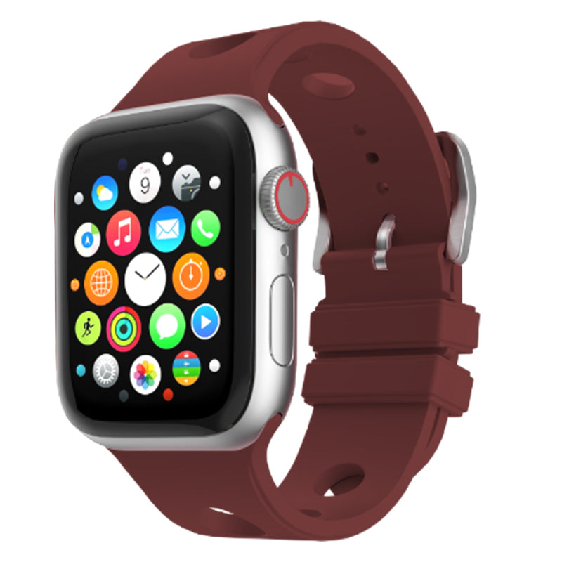 Apple Watch 44mm Delikli Tasarım Zore KRD-147 Silikon Kordon
