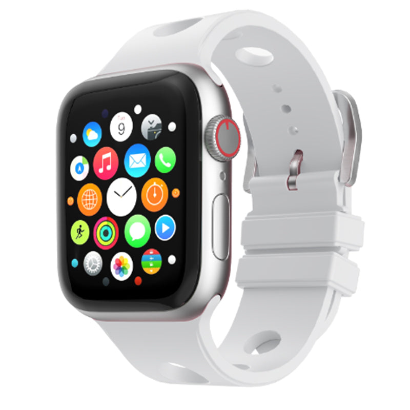 Apple Watch 44mm Delikli Tasarım Zore KRD-147 Silikon Kordon
