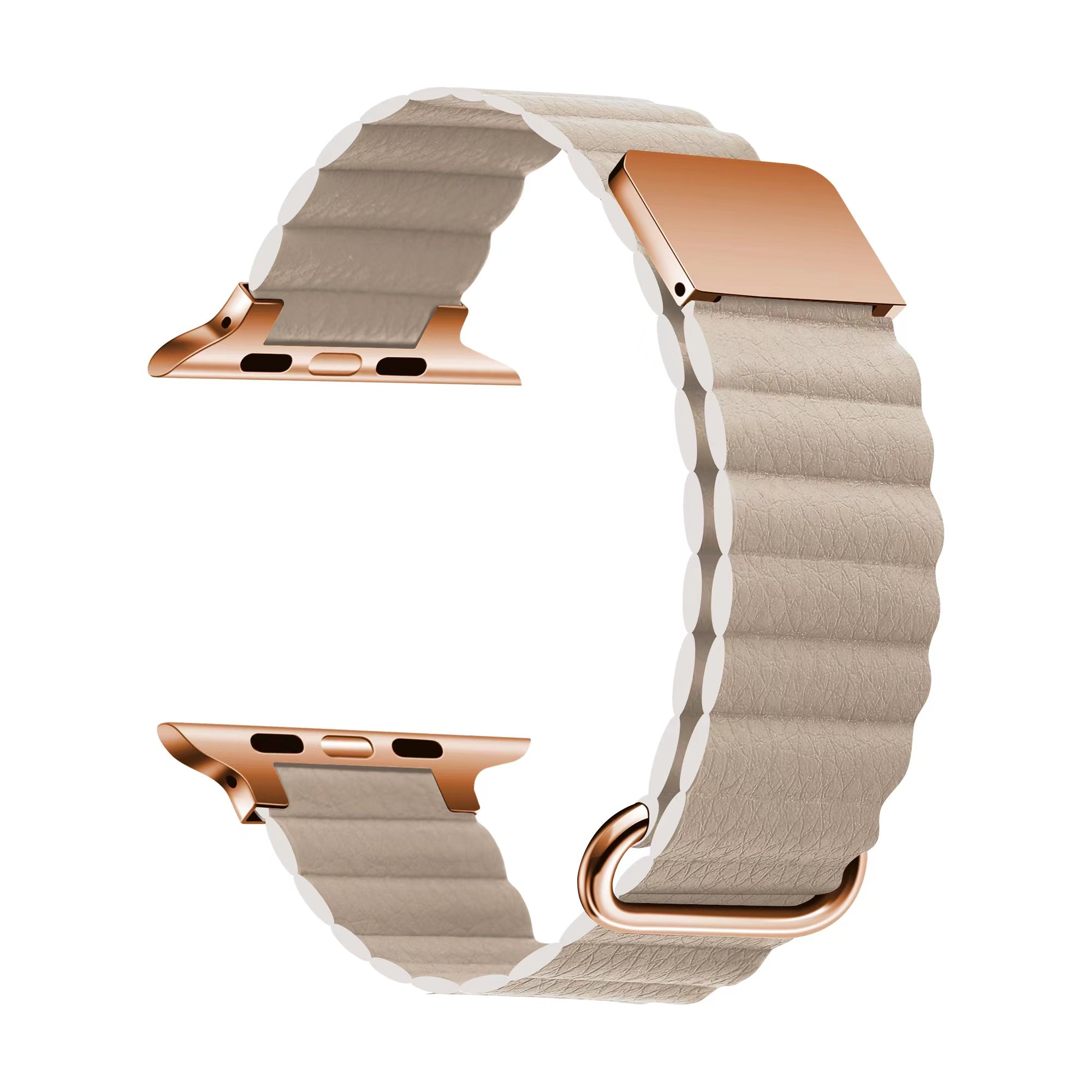 Apple Watch 44mm KRD-78 PU Deri Kordon Strap Kayış