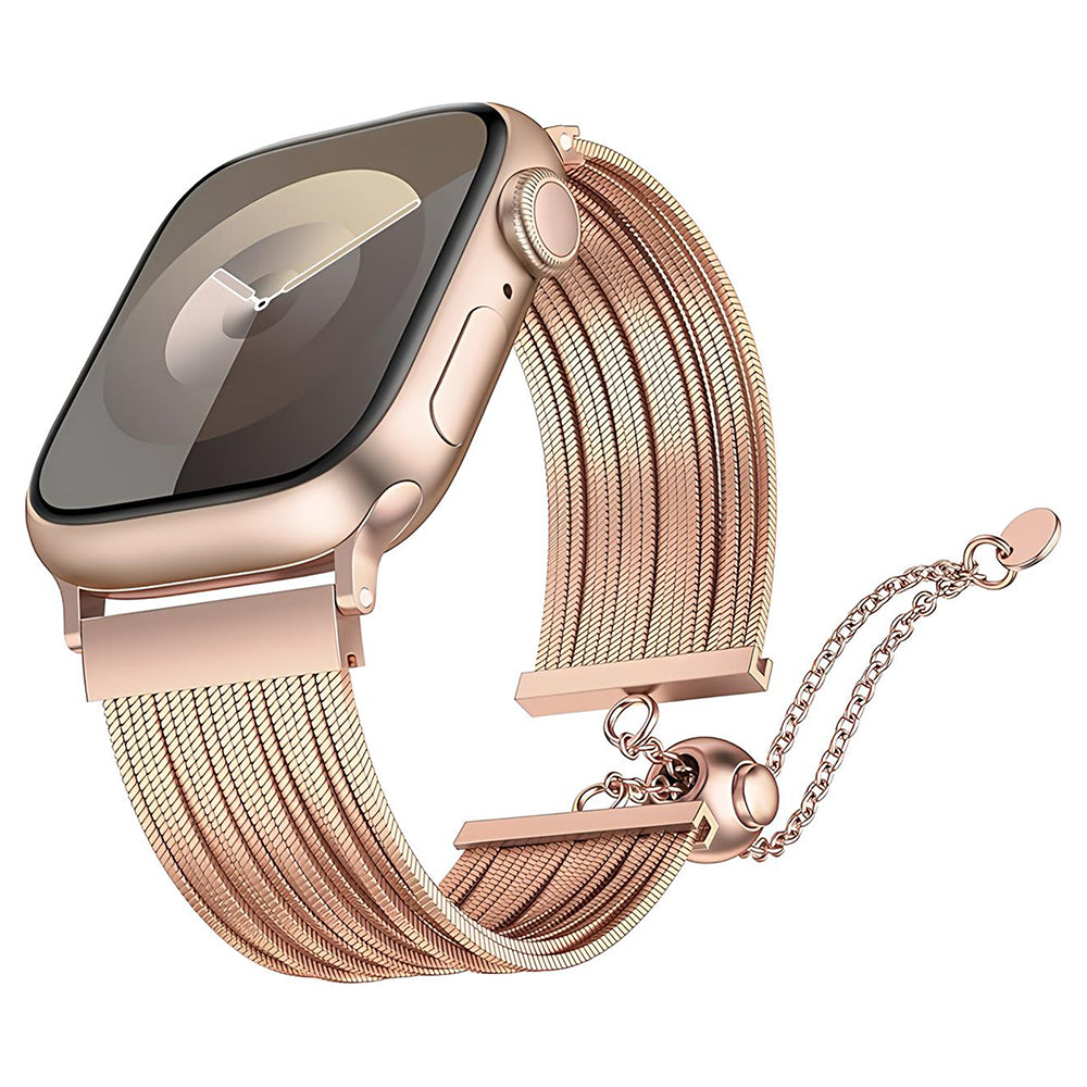 Apple Watch 44mm Zore KRD-137 Metal Hasır Kordon