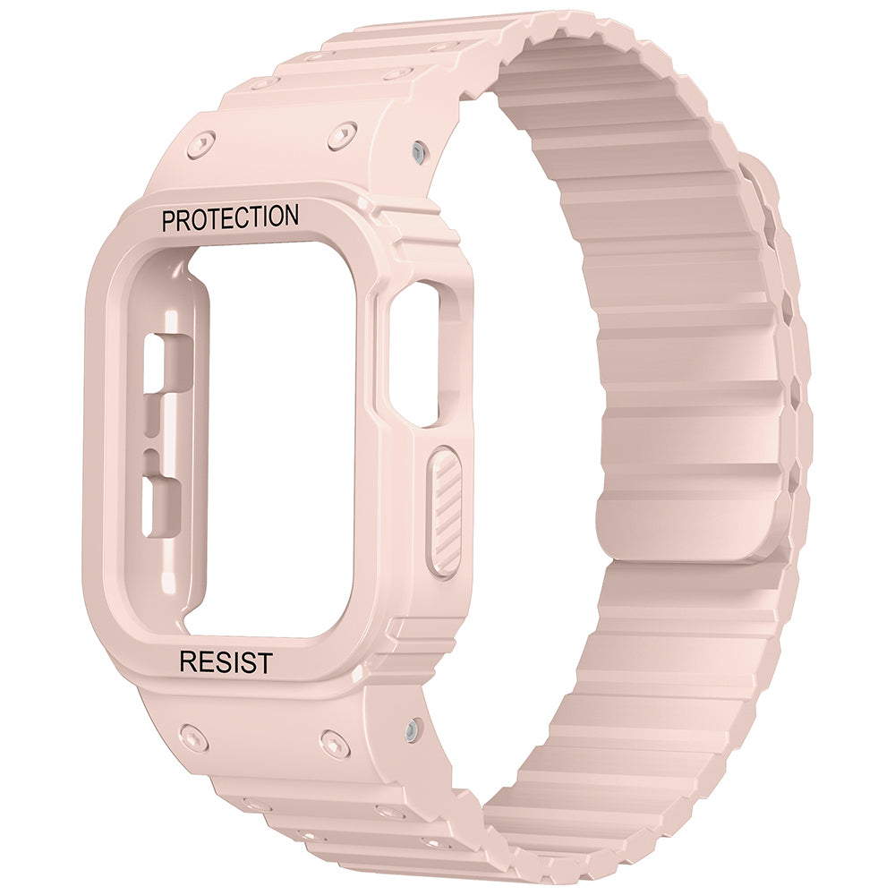 Apple Watch 7 41mm Zore KRD-142 Airbag Tasarımlı Kasa Koruyuculu Silikon Kordon