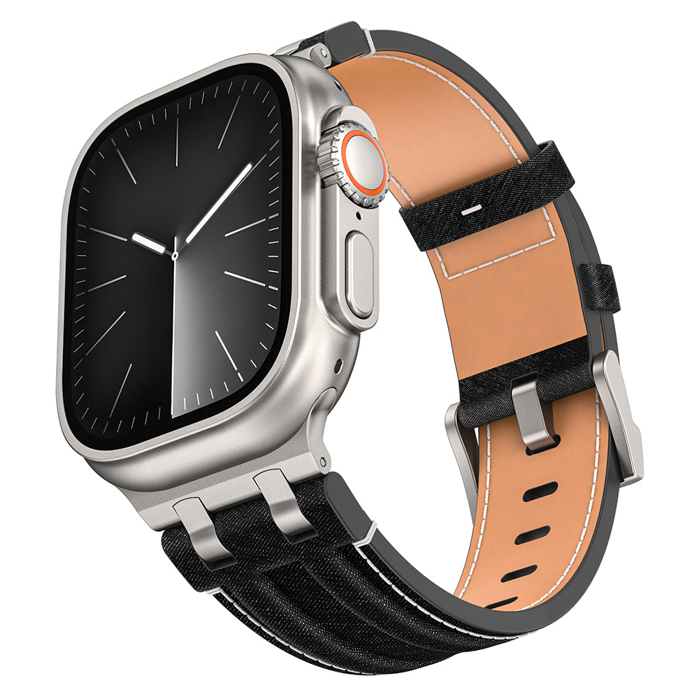 Apple Watch Ultra 49mm Zore KRD-153 Kot Kumaş Tasarımlı Kordon