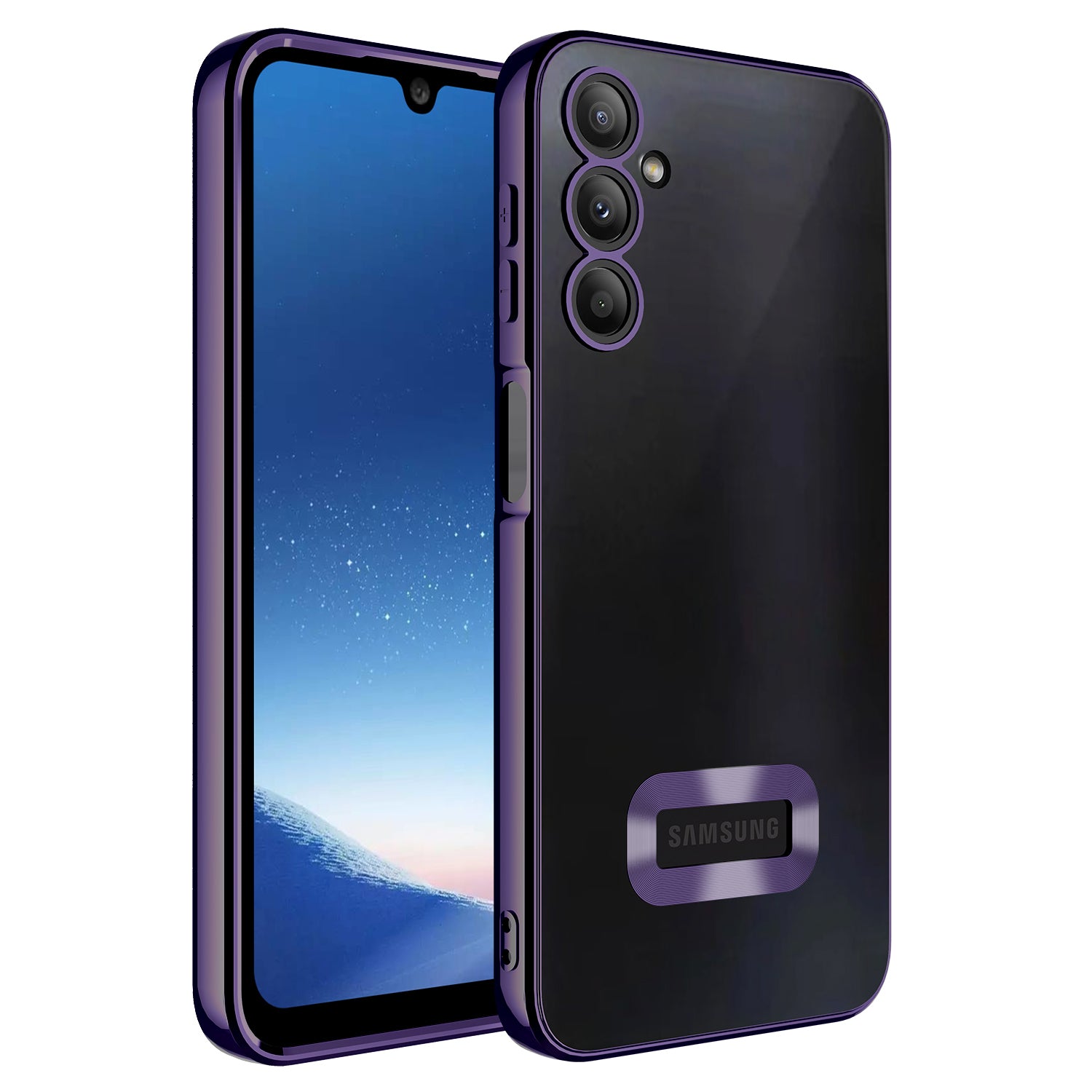 Galaxy A24 Kılıf Kamera Korumalı Logo Gösteren Zore Omega Kapak