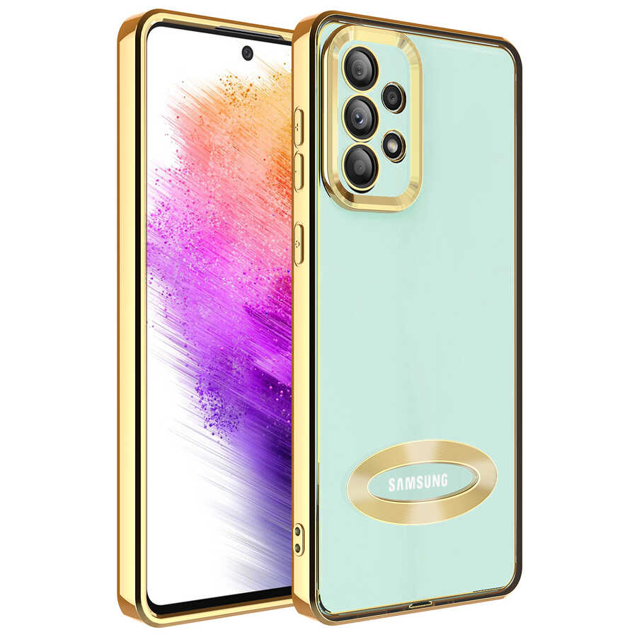 Galaxy A32 4G Kılıf Kamera Korumalı Logo Gösteren Zore Omega Kapak