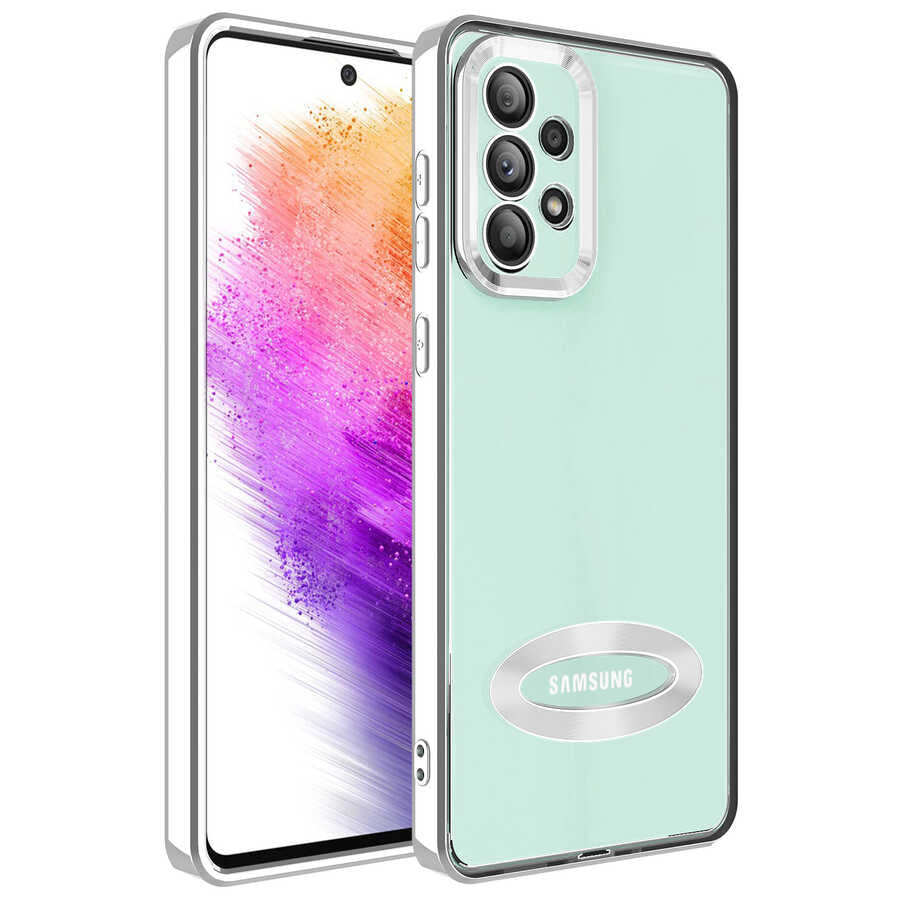 Galaxy A33 5G Kılıf Kamera Korumalı Logo Gösteren Zore Omega Kapak