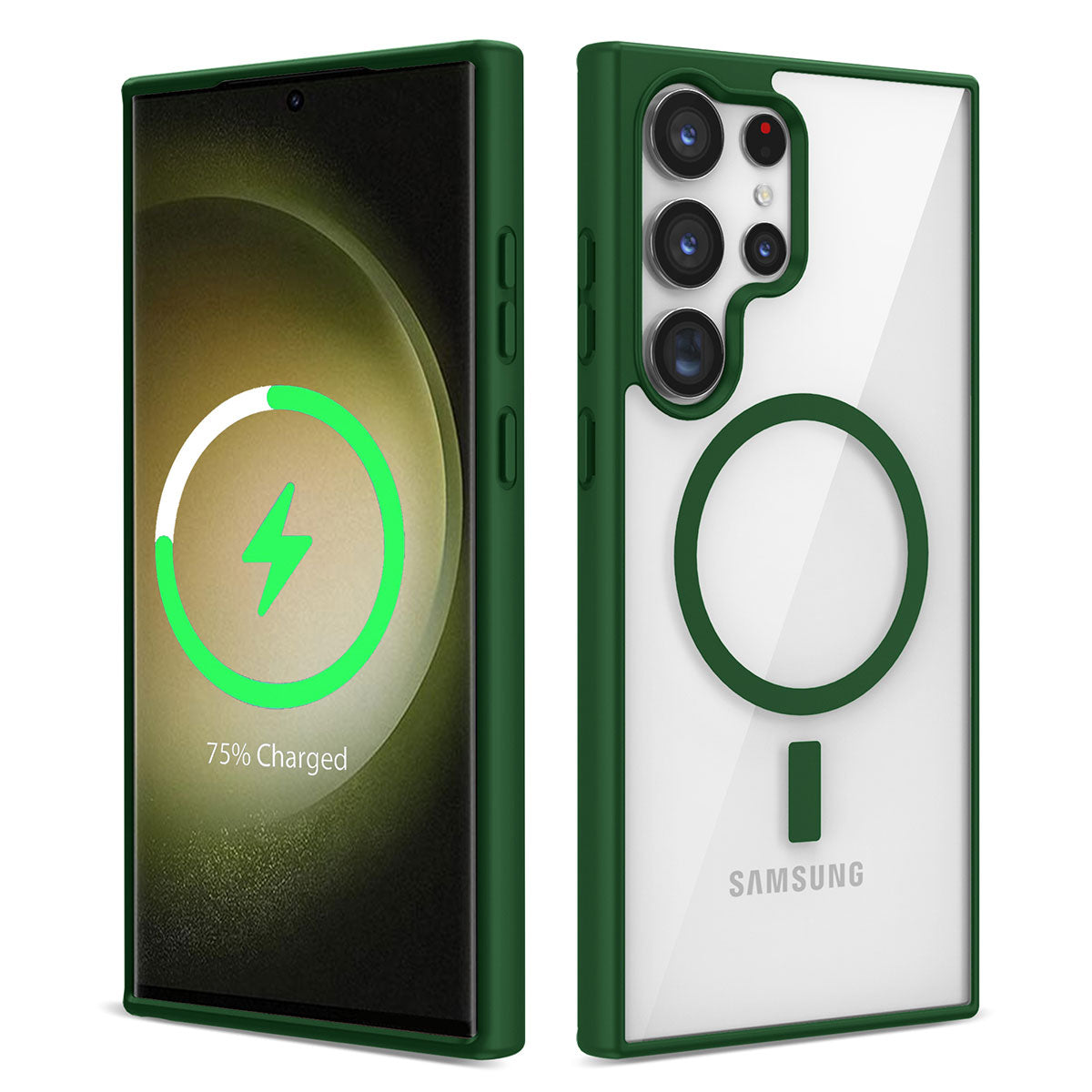 Galaxy S23 Ultra Kılıf M-safe Wireless Şarj Özellikli Silikon Zore Ege Kapak