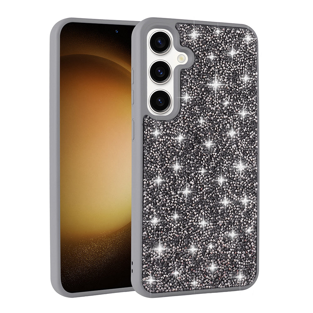 Galaxy S24 FE Kılıf Parlak Taşlı Tasarım Zore Pırlanta Kapak