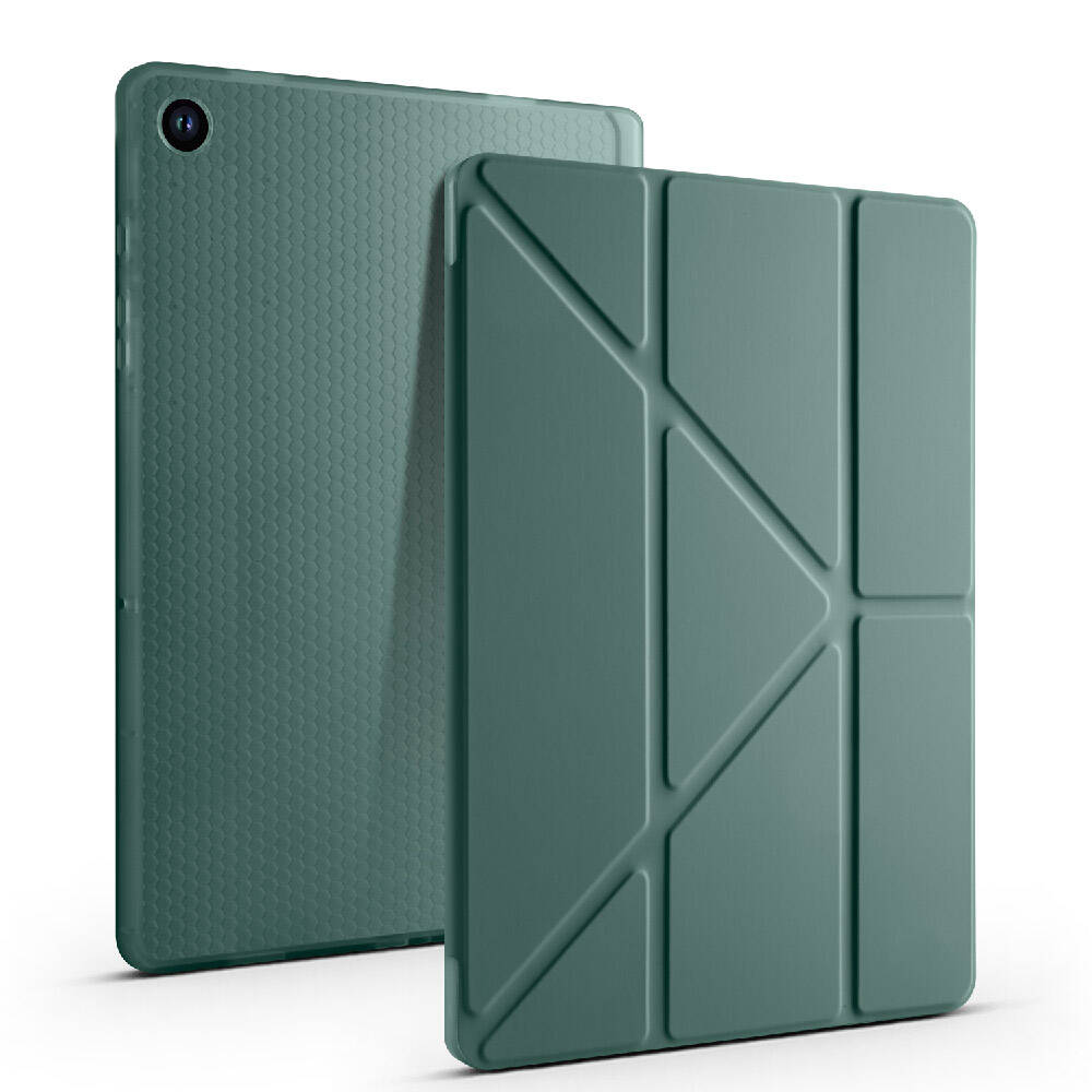 Galaxy Tab A11 Kılıf Zore Tri Folding Kalem Bölmeli Standlı Kılıf