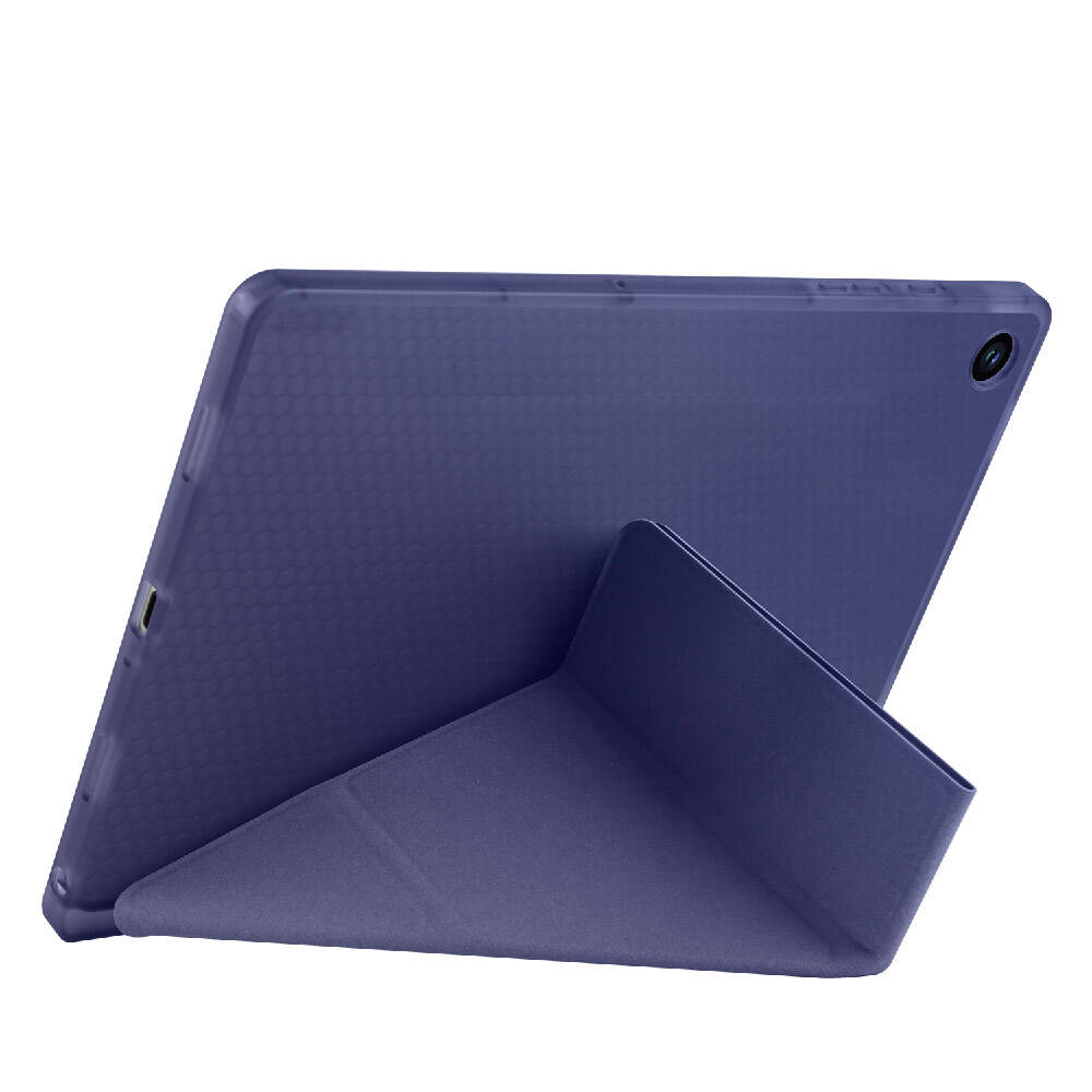 Galaxy Tab A11 Kılıf Zore Tri Folding Kalem Bölmeli Standlı Kılıf