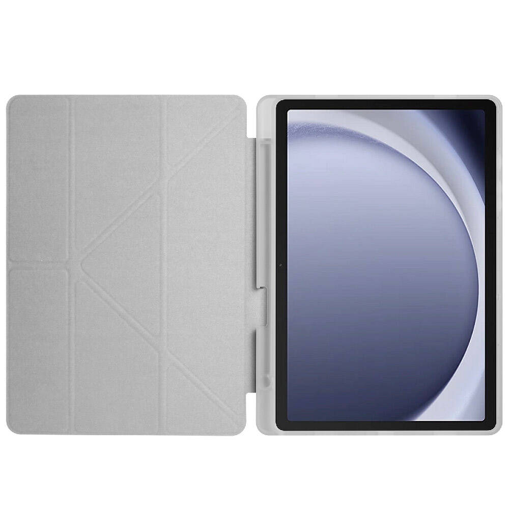 Galaxy Tab A11 Kılıf Zore Tri Folding Kalem Bölmeli Standlı Kılıf
