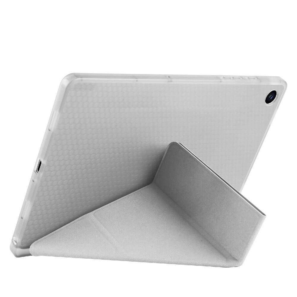 Galaxy Tab A11 Kılıf Zore Tri Folding Kalem Bölmeli Standlı Kılıf