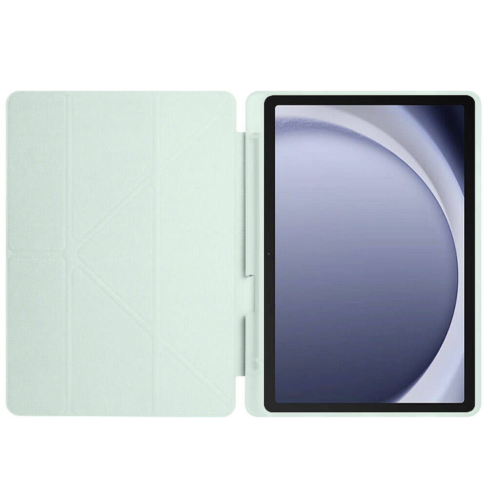 Galaxy Tab A11 Kılıf Zore Tri Folding Kalem Bölmeli Standlı Kılıf