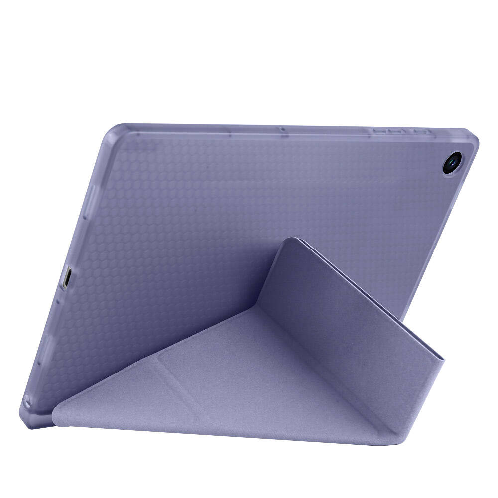 Galaxy Tab A11 Kılıf Zore Tri Folding Kalem Bölmeli Standlı Kılıf