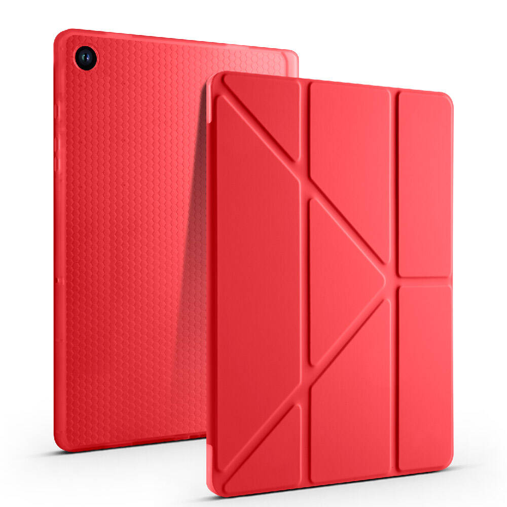 Galaxy Tab A11 Kılıf Zore Tri Folding Kalem Bölmeli Standlı Kılıf