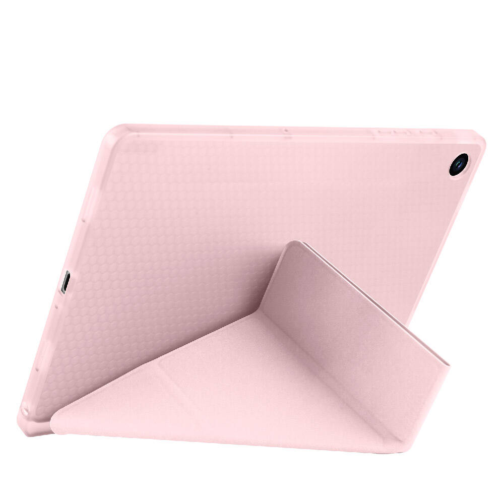 Galaxy Tab A11 Kılıf Zore Tri Folding Kalem Bölmeli Standlı Kılıf