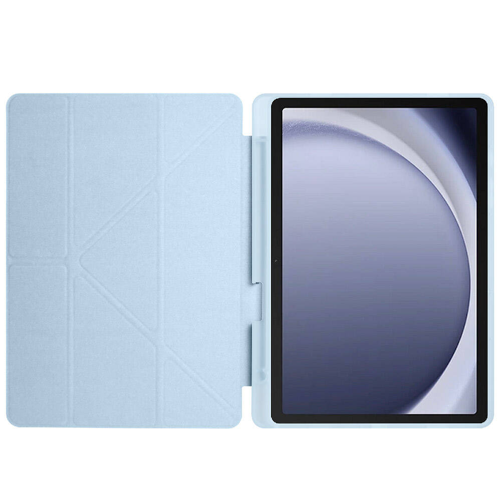 Galaxy Tab A11 Kılıf Zore Tri Folding Kalem Bölmeli Standlı Kılıf