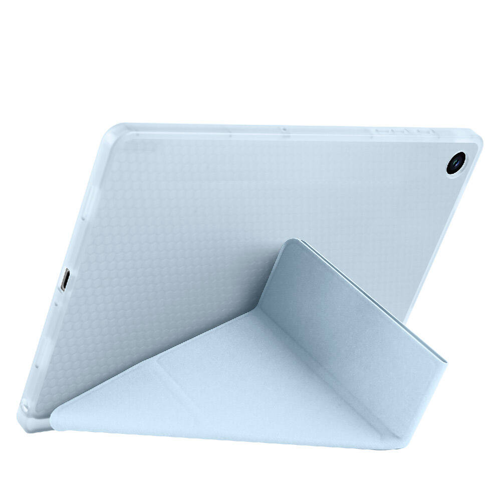 Galaxy Tab A11 Kılıf Zore Tri Folding Kalem Bölmeli Standlı Kılıf