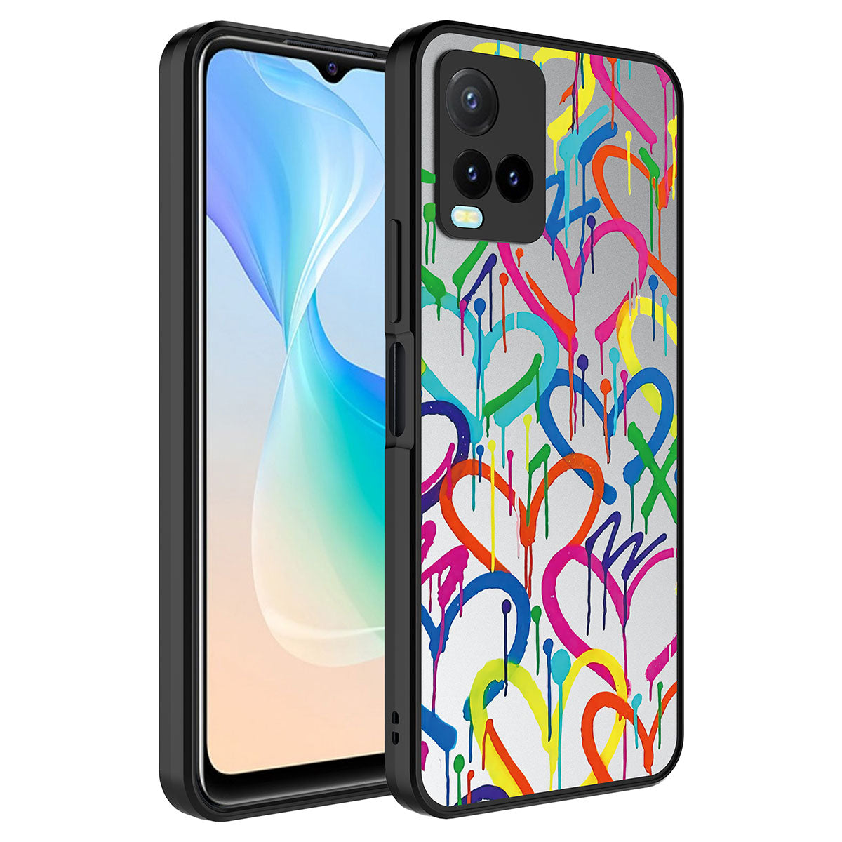 Vivo Y33S Kılıf Aynalı Desenli Kamera Korumalı Parlak Zore Mirror Kapak